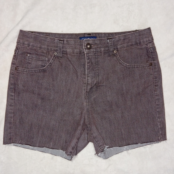 Bandolino Mandie Brown Midrise Denim Shorts size 10 - Picture 1 of 11